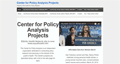 Desktop Screenshot of healthjustice.centerforpolicyanalysis.org